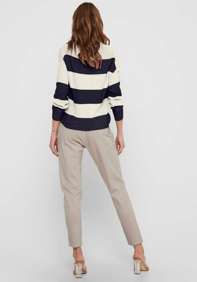 Only Gebreide trui ONLATIA L S STRIPE PULLOVER KNT NOOS