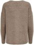 Only Onlcamilla V-Hals L S Pullover Knt: Caribou MELANGE | Freewear Bruin Brown Dames - Thumbnail 7