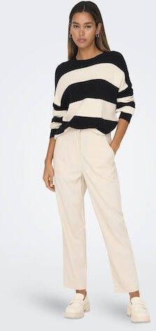 Only Gebreide trui ONLATIA L S STRIPE PULLOVER KNT NOOS
