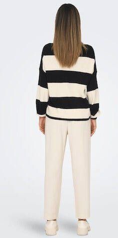 Only Gebreide trui ONLATIA L S STRIPE PULLOVER KNT NOOS