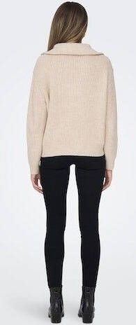 Only Gebreide trui ONLBAKER L S ZIP PULLOVER KNT NOOS