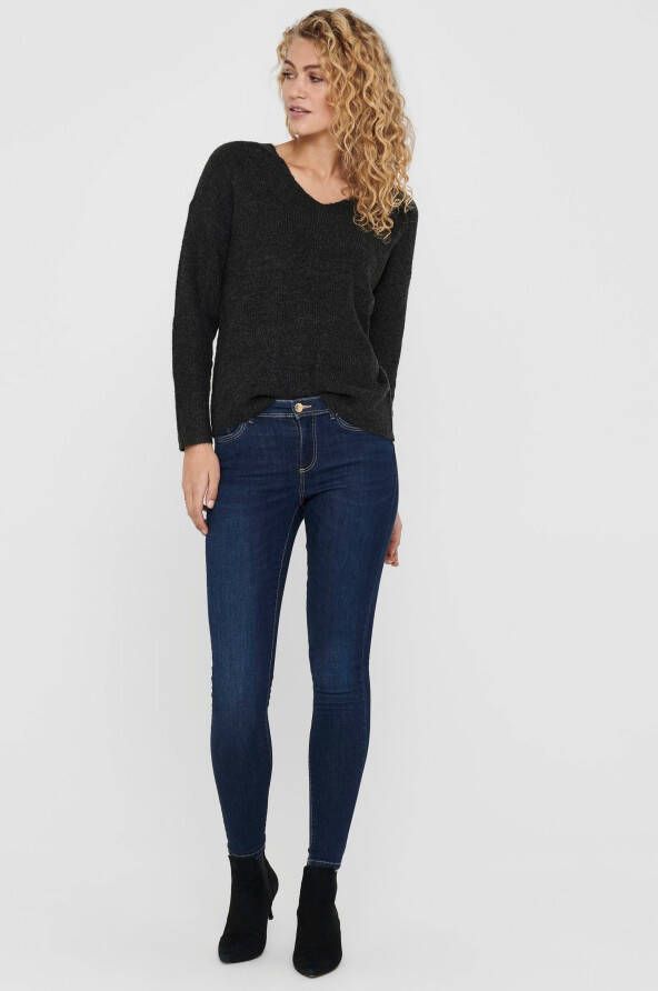 Only Gebreide trui ONLCAMILLA V-NECK L S PULLOVER KNT NOOS