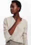 Only Onlcamilla V-Hals L S Pullover Knt: Pumice Stone MELANGE | Freewear Print Beige Dames - Thumbnail 9