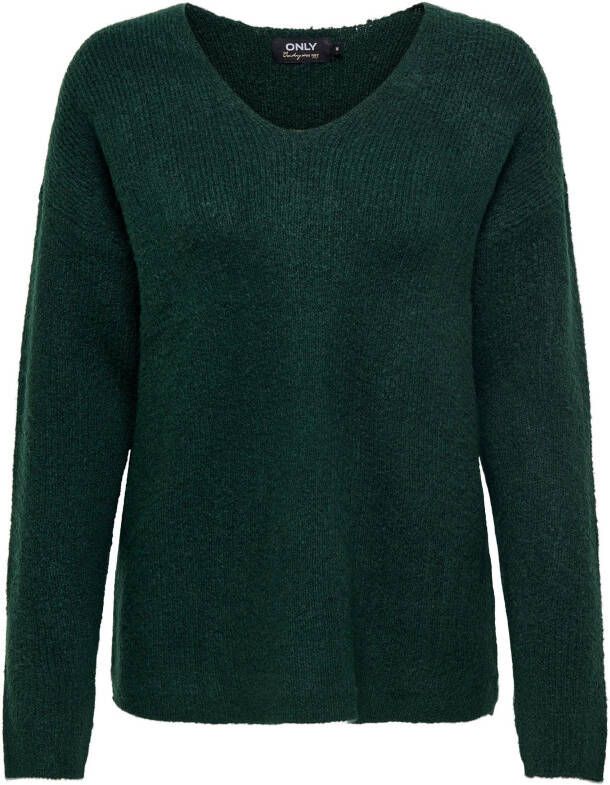 Only Trui met V-hals ONLCAMILLA V-NECK L S PULLOVER KNT NOOS