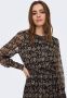Only Gedessineerde jurk ONLISLA L S SMOCK DRESS PTM met volant - Thumbnail 3
