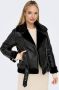 Only Imitatieleren jack ONLAGNETE FAUX LEATHER BIKER JKT OTW - Thumbnail 4