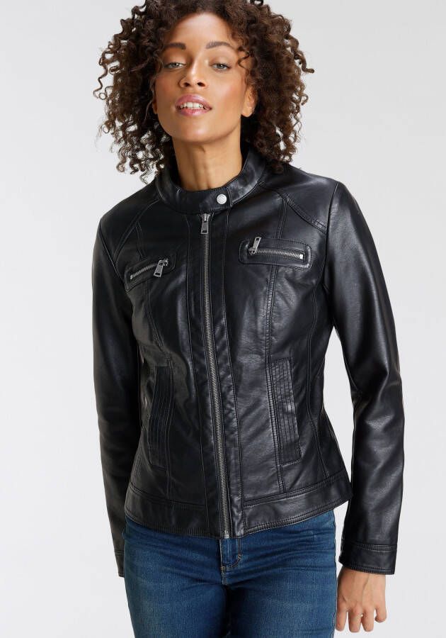 Only Imitatieleren jack ONLBANDIT FAUX LEATHER BIKER