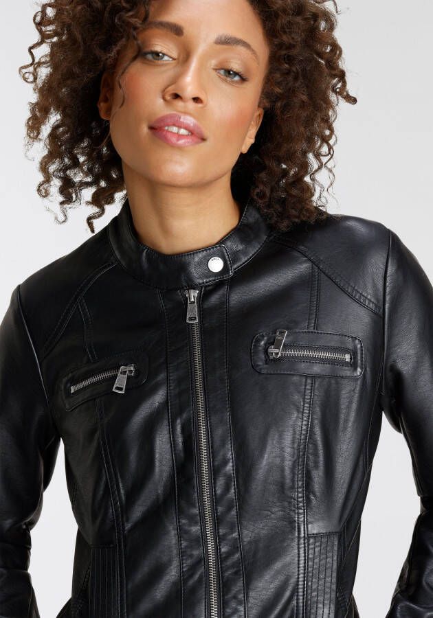Only Imitatieleren jack ONLBANDIT FAUX LEATHER BIKER