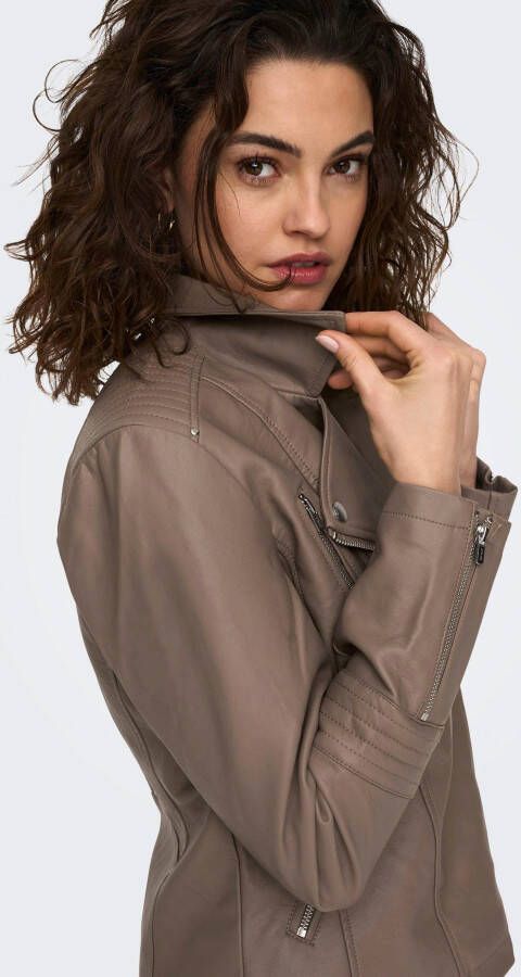 Only Imitatieleren jack ONLGEMMA FAUX LEATHER BIKER OTW NOOS