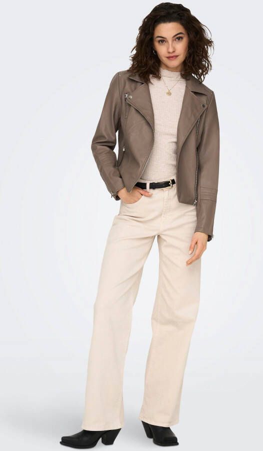 Only Imitatieleren jack ONLGEMMA FAUX LEATHER BIKER OTW NOOS