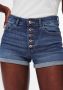 ONLY high waist jeans short ONLHUSH medium blue denim - Thumbnail 5