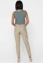 ONLY gestreepte high waist tapered fit broek ONLPOPTRASH zand - Thumbnail 3
