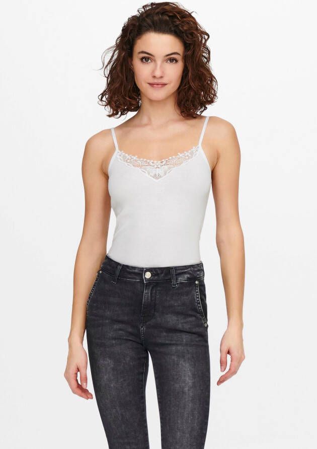 Only Kanten top ONLKIRA LACE SINGLET 2PACK NOOS (Set van 2)