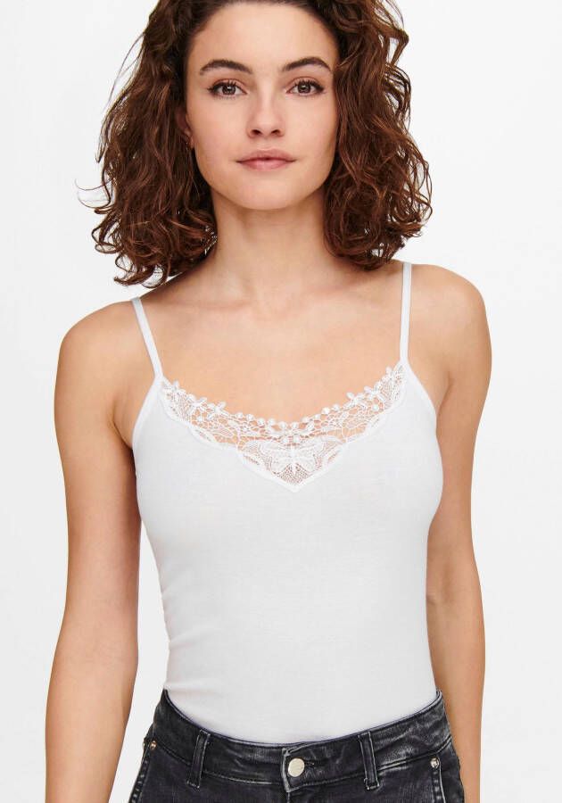 Only Kanten top ONLKIRA LACE SINGLET 2PACK NOOS (Set van 2)
