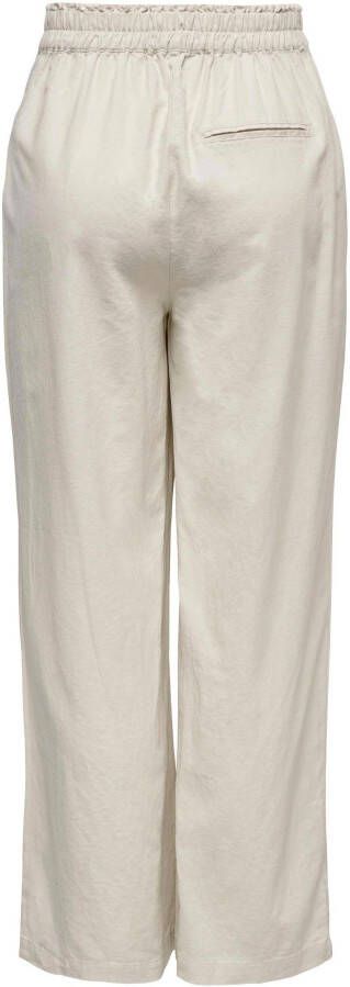 Only Comfortbroek ONLTOKYO HW LINEN BLEND ST PANT