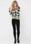 Only Beige Geruite Blazer voor Herfst Winter Beige Dames - Thumbnail 7