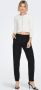 ONLY high waist slim fit pantalon ONLVERONICA-ELLY van gerecycled polyester zwart - Thumbnail 4
