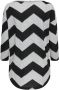 Only Grijze Gestreepte Gebreide Trui met Lange Mouwen Multicolor Dames - Thumbnail 7
