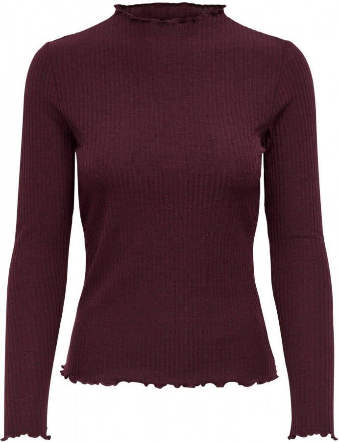 Only Shirt met lange mouwen ONLEMMA L S HIGH NECK TOP