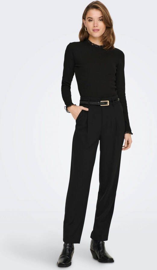 Only Shirt met lange mouwen ONLLESLIE L S LACE MIX TOP JRS - Foto 4