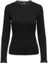 Only Shirt met lange mouwen ONLLESLIE L S LACE MIX TOP JRS - Thumbnail 5