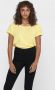 Only Gele Dames T-shirt met Korte Mouwen Yellow Dames - Thumbnail 2