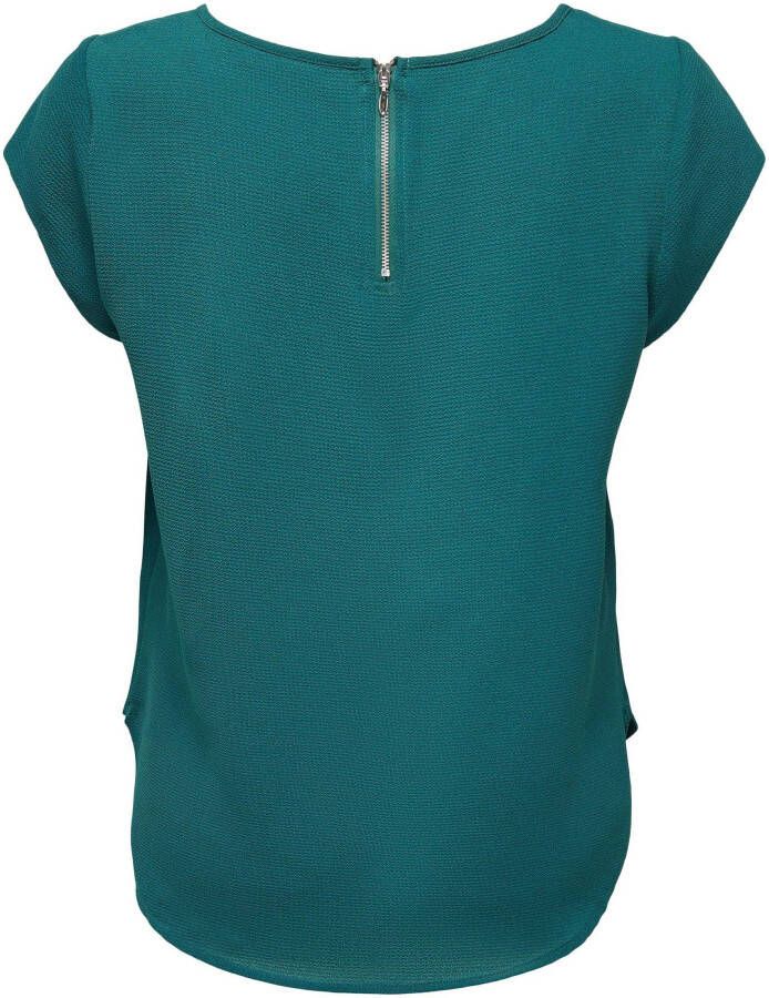 Only Blouse met korte mouwen ONLVIC S S SOLID TOP NOOS PTM