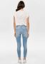 Only Wijdvallende korte mouwen top Losse korte mouw top Black White Dames - Thumbnail 10