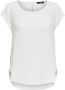Only Wijdvallende korte mouwen top Losse korte mouw top Black White Dames - Thumbnail 14