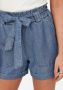 Only Loose fit high waist korte broek met strikceintuur model 'BEA SMILLA' - Thumbnail 4