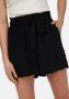 Only Zwarte shorts met vetersluiting voor dames Black Dames - Thumbnail 4