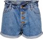 Only Regular fit korte paperbagbroek met knoopsluiting model 'CUBA LIFE' - Thumbnail 8