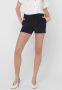 ONLY high waist straight fit short ONLPOPTRASH donkerblauw - Thumbnail 2