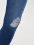 Only Blauwe Ripped Jeans met Versleten Effect Blue Dames - Thumbnail 6