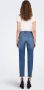ONLY high waist cropped slim fit jeans ONLEMILY medium blue denim - Thumbnail 3