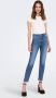 ONLY high waist cropped slim fit jeans ONLEMILY medium blue denim - Thumbnail 6
