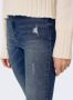 ONLY high waist skinny jeans ONLROSE medium blue denim - Thumbnail 3