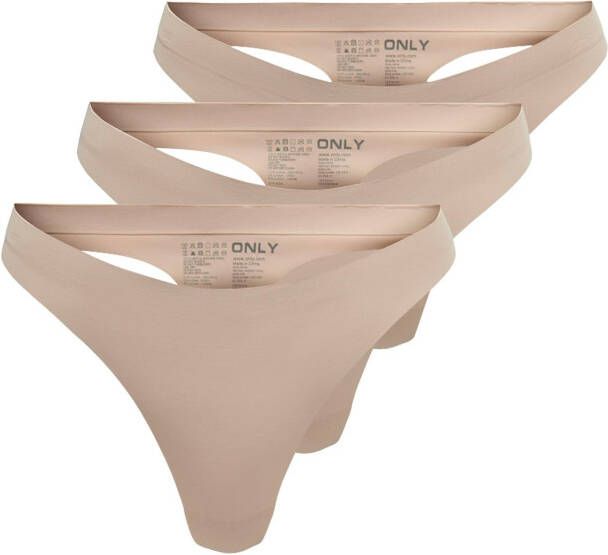 Only T-string ONLTRACY BONDED THONG NOOS 3-PK (set 3 stuks)