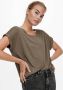 Only T-shirt met geribde ronde hals model 'MOSTER' - Thumbnail 3
