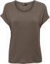 Only T-shirt met geribde ronde hals model 'MOSTER' - Thumbnail 5