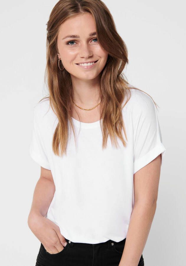 Only T-shirt ONLMOSTER met omslag aan de mouwen