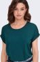 Only Dames-T-shirt ronde hals Onlmoster Blauw Dames - Thumbnail 4
