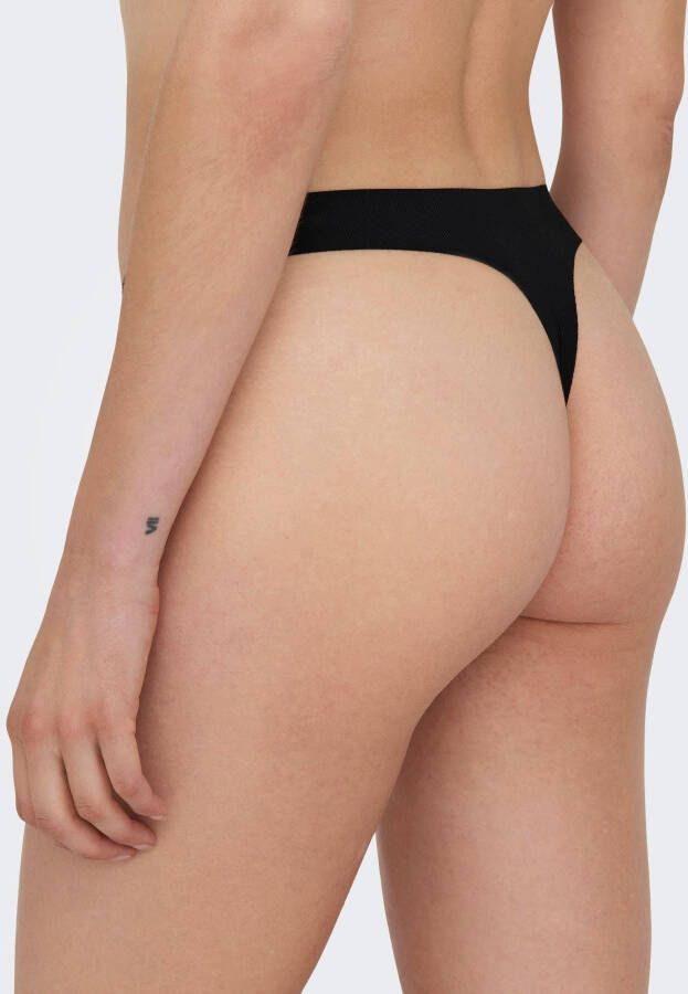 Only String ONLTRACY INVISIBLE 3-PACK RIB THONG (set 3 stuks)