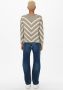 ONLY gebreide trui ONLELIZA met all over print beige ecru - Thumbnail 3