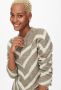ONLY gebreide trui ONLELIZA met all over print beige ecru - Thumbnail 4