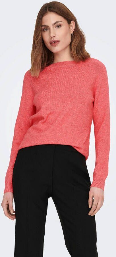 Only Trui met ronde hals ONLRICA LIFE L S PULLOVER KNT NOOS