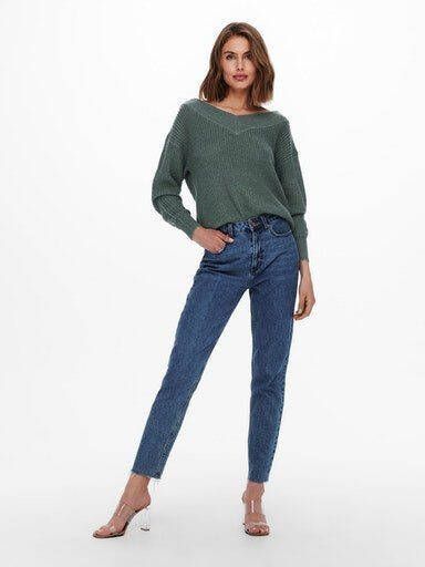Only Trui met V-hals ONLMELTON LIFE L S PULLOVER EX KNT