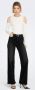 ONLY high waist wide leg jeans ONLMADISON washed black denim - Thumbnail 5