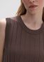 OPUS Midi-jurk Wasisi met fijne rib aan de mouwen hals en zoom - Thumbnail 3