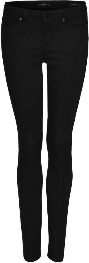 OPUS Skinny fit jeans Elma black in five-pocketsmodel